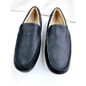 Sperry Top Sidersize 14 Mens Black Leather Hampden Venetian Slip On Logo Loafers